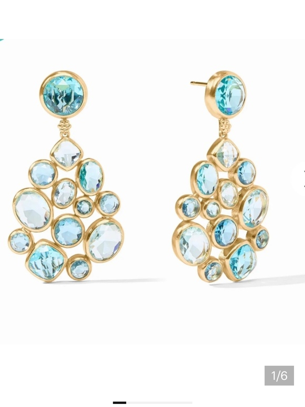 Julie Vos Kaleidoscope Statement Earrings, NWOT